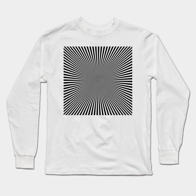 Crazy Optical Illusion Long Sleeve T-Shirt by SandraKC